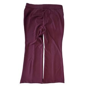 Lane Bryant Plum Burgundy Seamed Leg Flare Pant sz 16 Modern Trendy